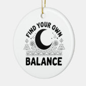 Vind je eigen balans keramisch ornament (Links)