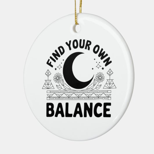 Vind je eigen balans keramisch ornament (Links)