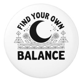 Vind je eigen balans keramische knop