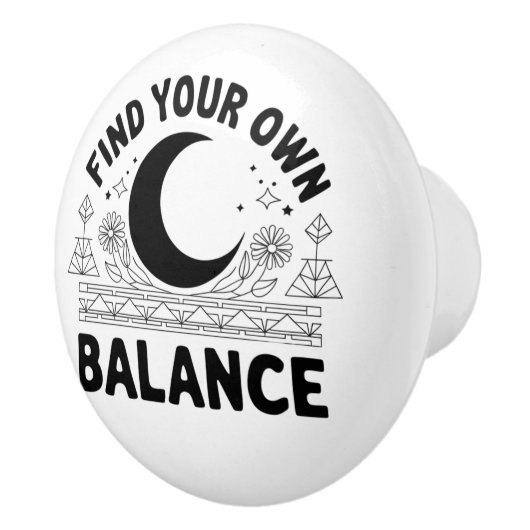 Vind je eigen balans keramische knop (Rechts)