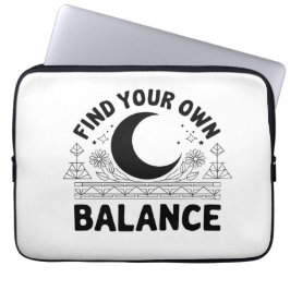 Vind je eigen balans laptop sleeve