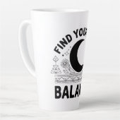 Vind je eigen balans latte mok (Linkerhoek)