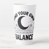 Vind je eigen balans latte mok (Voorkant)