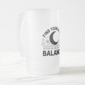 Vind je eigen balans matglas bierpul (Voorkant links)