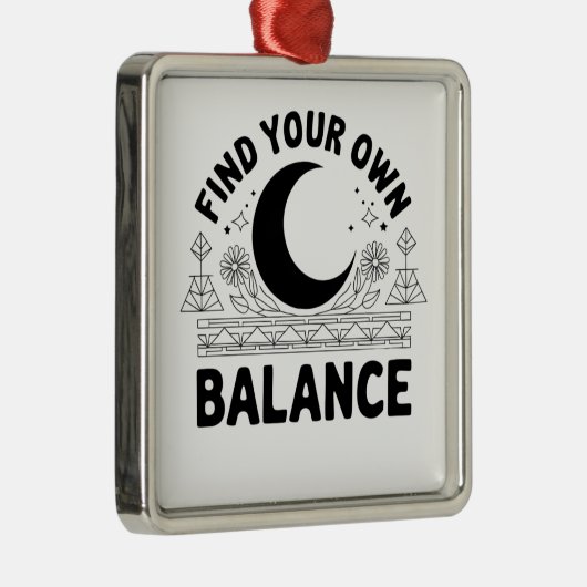 Vind je eigen balans metalen ornament (Rechts)
