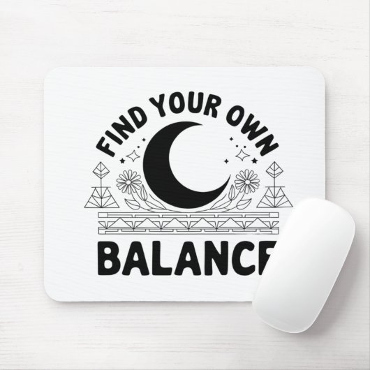 Vind je eigen balans muismat (Met muis)