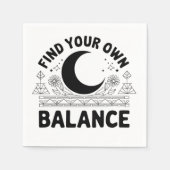 Vind je eigen balans servet (Voorkant)