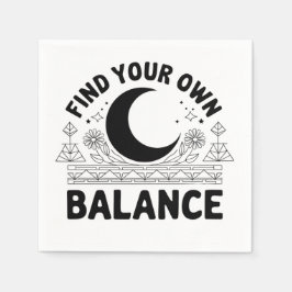 Vind je eigen balans servet