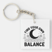 Vind je eigen balans sleutelhanger (voorkant)