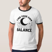Vind je eigen balans t-shirt (Voorkant)