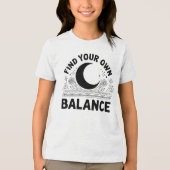 Vind je eigen balans Tri-Blend shirt (Voorkant)