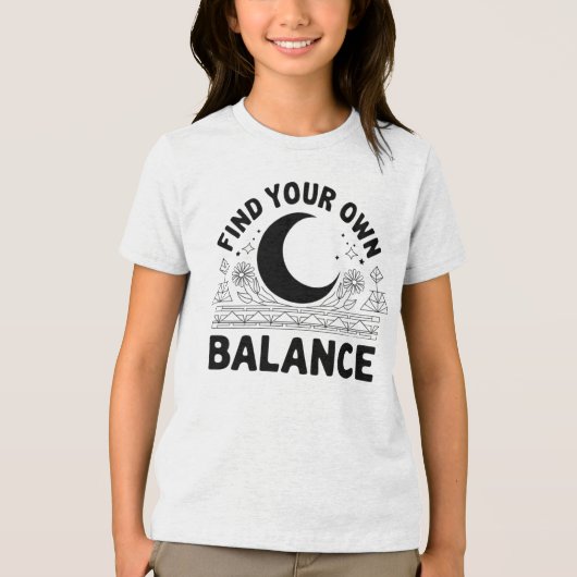 Vind je eigen balans Tri-Blend shirt (Voorkant)