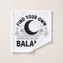 Vind je eigen balans washandje