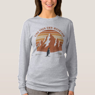 Vind Je Eigen Berg - de inspirerende pinguïn T-shirt