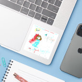 Vind je geluksplek ADHD EN IK sticker (Laptop met iPhone)