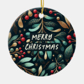 Vind je gevoel van eigenwaarde tijdens de kerst keramisch ornament (Voorkant)