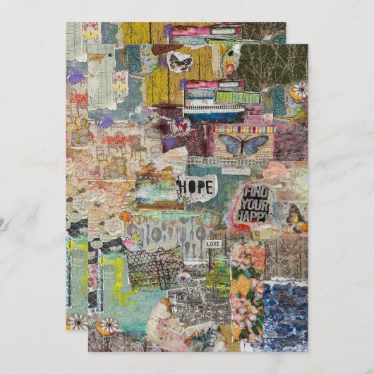 Vind je Happy  Kaart (Voorkant / Achterkant)