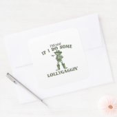 Vind je het erg als ik wat Lollygang Retro Boho ki Vierkante Sticker (Envelop)