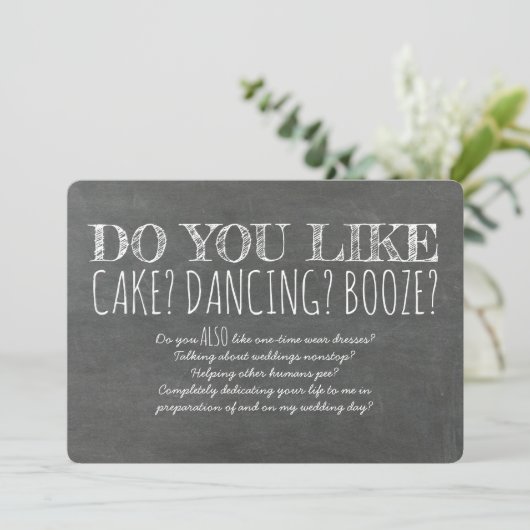 Vind je het ook leuk... Grappig bruidsmeisje voors Kaart (Staand voorkant)