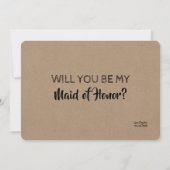 Vind je het ook leuk... Grappig bruidsmeisje voors Kaart (Achterkant)