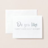 Vind je het ook leuk - Grappig bruidsmeisje voorst Folie Kaarten (Voorkant met envelop)