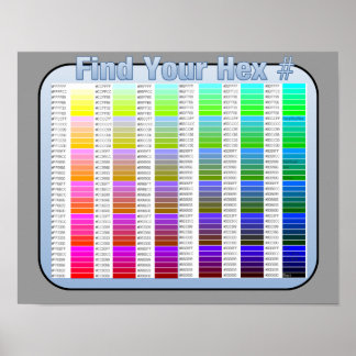 Vind je het Poster Hexuitnummer