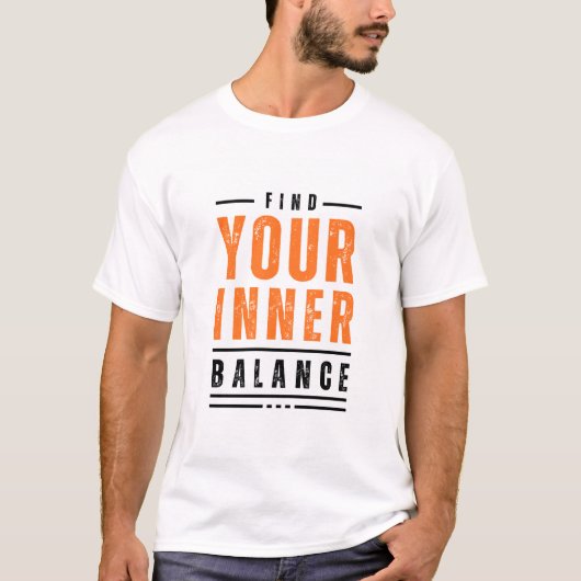 Vind je innerlijke balans t-shirt (Voorkant)