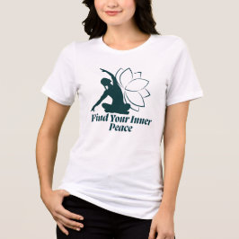 Vind Je Innerlijke Vrede Yoga Citaat Tri-Blend Shirt