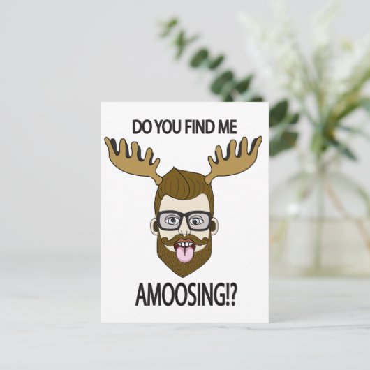 Vind je me leuk? briefkaart (Staand voorkant)