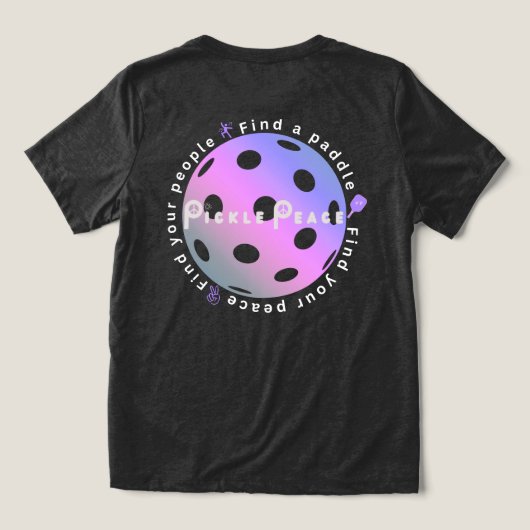 Vind je mensen, vind je rust Tri-Blend shirt (Design achterkant)