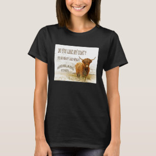 Vind je mijn jas Schotse Hooglanders T-shirt