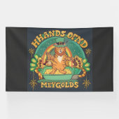 Vind je pot met goud Groen gevulde dag van vreugde Spandoek (Horizontaal)