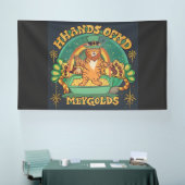 Vind je pot met goud Groen gevulde dag van vreugde Spandoek (Beurs)