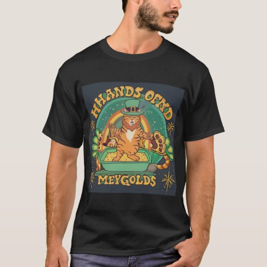 Vind je Pot met Goud Groen-gevulde Dag van Vreugde T-shirt (Voorkant)