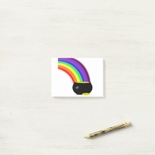 Vind Je Pot Met Goud Post-it® Notes (Op bureau)