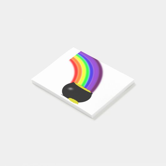 Vind Je Pot Met Goud Post-it® Notes (Schuin)