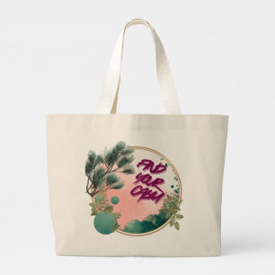 Vind je rust grote tote bag