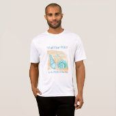 Vind je rust in de schelpen van de zee. t-shirt (Voorkant volledig)