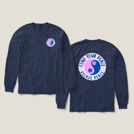 Vind je rust ying yang Tri-Blend shirt (Voorkant /achterkant)