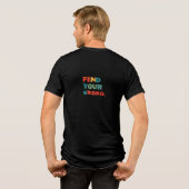 Vind je sterke Tri-Blend shirt (Achterkant volledig)