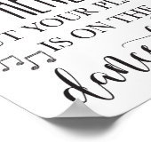 Vind je stoel hier Wedding Poster 8x10 (Hoek)