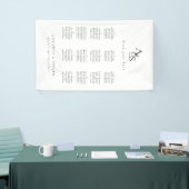 Vind je stoel! Monogram bruiloft Spandoek (Beurs)