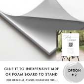 Vind je stoel QR-code Huwelijksstoelindeling bord Poster