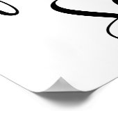 Vind je stoel trouwfeest bord poster (Hoek)