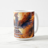 "Vind Je Vuur Binnen"  Koffiemok (Voorkant rechts)