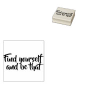 Vind jezelf en wees dat, rubberstempel, rubberstempel (Gestempeld)