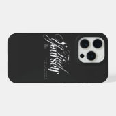 Vind jezelf esthetische typografie iPhone hoesje 15 Pro Case (Achterkant horizontaal)