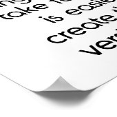 Vind jezelf niet; creëer jezelf poster (Hoek)