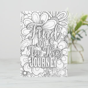 Vind Joy Doodle Flowers   Kleur je eigen groet