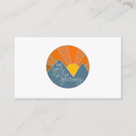 Vind Joy in de Reis Informatiekaartje (Voorkant)